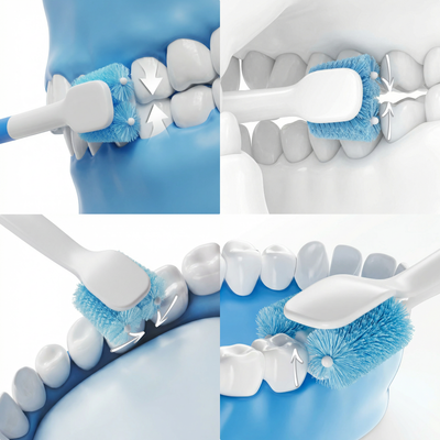 מברשת שיניים חשמלית – סיבוב כפול חכם 